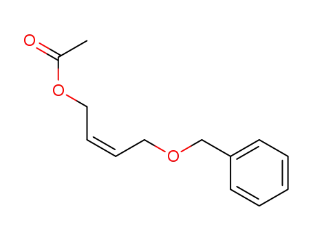 Molecular Structure of 134692-47-0 (2-Buten-1-ol, 4-(phenylmethoxy)-, acetate)