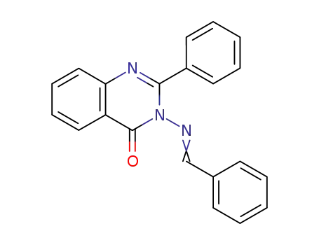 Molecular Structure of 73861-01-5 (3-{[(phenyl)methylene]amino}-2-phenylquinazolin-4(3H)-one)