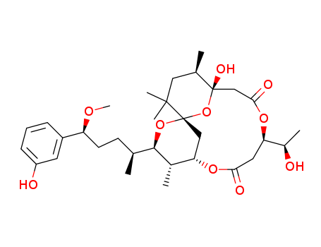 2,6,10,17-Tetraoxatricyclo[11.3.1.11,5]octadecane-7,11-dione,13-hydroxy-9-[(1R)-1-hydroxyethyl]-3-[(1S,4S)-4-(5-hydroxyphenyl)-4-methoxy-1-methylbutyl]-4,14,16,16-tetramethyl-,(1S,3R,4S,5S,9R,13S,14R)