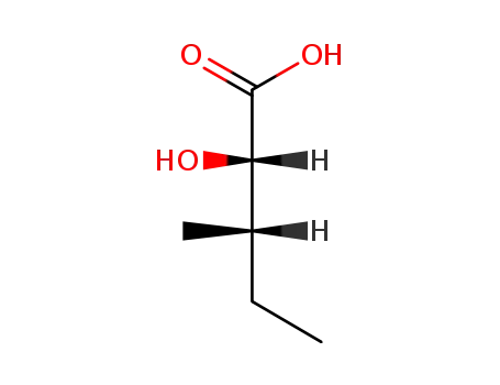 Molecular Structure of 488-15-3 (2-hydroxy-3-methylvaleric acid)
