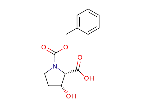 Molecular Structure of 1262015-07-5 ((2S,3R)-3-hydroxy-1,2-Pyrrolidinedicarboxylic acid, 1-(phenylMethyl) ester)