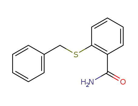 Molecular Structure of 54705-18-9 (Benzamide, 2-[(phenylmethyl)thio]-)