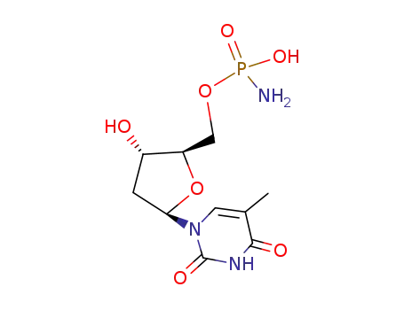 Thymidine, 5'-(hydrogen phosphoramidate)