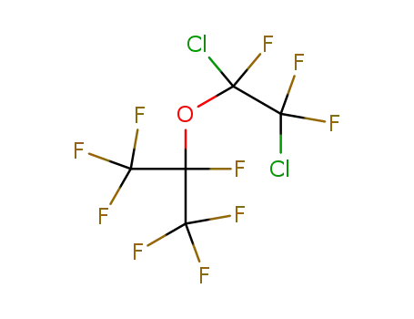Molecular Structure of 85720-81-6 (2-(1,2-dichloro-1,2,2-trifluoroethoxy)-1,1,1,2,3,3,3-heptafluoropropane)