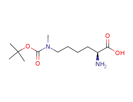 Molecular Structure of 1190081-84-5 (N<sup>ε</sup>-tert-butyl-oxycarbonyl-N<sup>ε</sup>-methyl-L-lysine)
