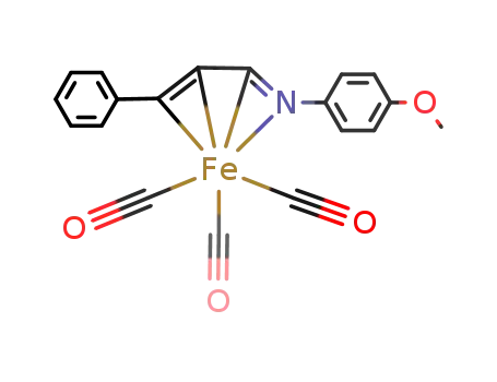 tricarbonyl[(1-4-η)-1-(4-methoxyphenyl)-4-phenyl-1-azabuta-1,3-diene]iron