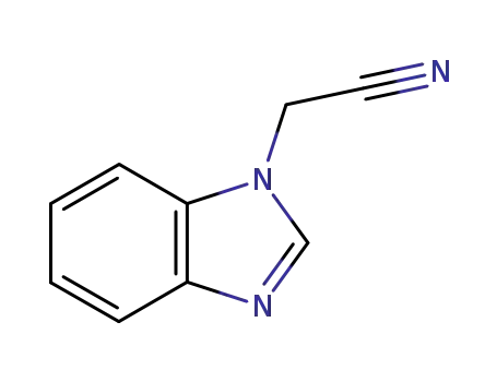 Molecular Structure of 4414-74-8 (1H-Benzimidazole-1-acetonitrile(9CI))