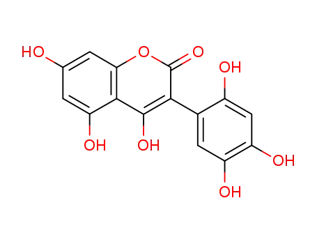 Molecular Structure of 113138-94-6 (2H-1-Benzopyran-2-one, 4,5,7-trihydroxy-3-(2,4,5-trihydroxyphenyl)-)