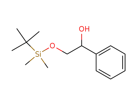 Molecular Structure of 71009-09-1 (Benzenemethanol, a-[[[(1,1-dimethylethyl)dimethylsilyl]oxy]methyl]-)