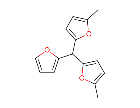 Molecular Structure of 59212-78-1 (Furan, 2,2'-(2-furanylmethylene)bis[5-methyl-)