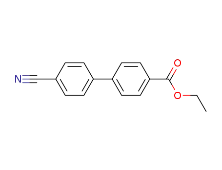 Molecular Structure of 89409-89-2 (ETHYL 4'-CYANOBIPHENYL-4-CARBOXYLATE)