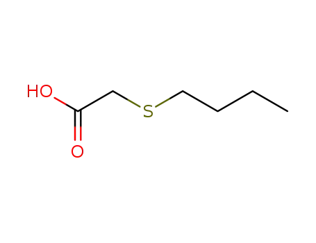 Molecular Structure of 20600-61-7 ((butylthio)acetic acid)