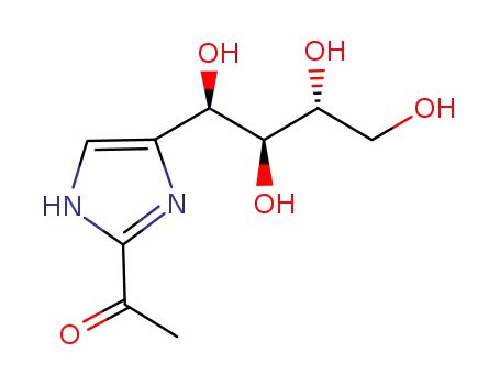 Molecular Structure of 94944-70-4 (1-[4-(1,2,3,4-TETRAHYDROXYBUTYL)-1H-IMIDAZOL-2-YL]ETHANONE)