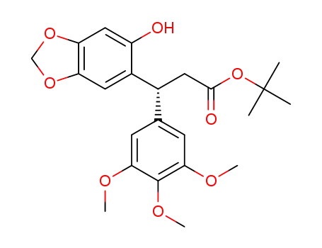 (R)-tert-butyl 3-(2-hydroxy-4,5-methylenedioxyphenyl)-3-(3,4,5-trimethoxyphenyl)propanoate