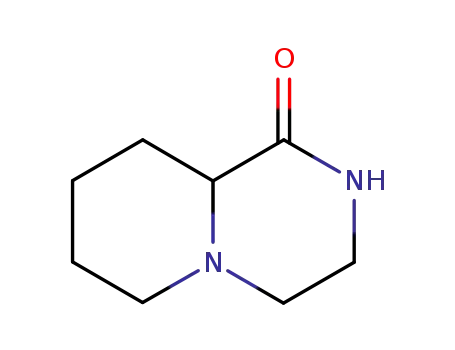 Molecular Structure of 15932-71-5 (2H-Pyrido[1,2-a]pyrazin-1(6H)-one,hexahydro-(6CI,8CI,9CI))