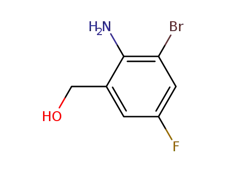 Molecular Structure of 55414-45-4 ((2-amino-3-bromo-5-fluorophenyl)methanol)