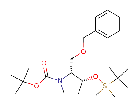 (2R,3R)-2-Benzyloxymethyl-3-(tert-butyl-dimethyl-silanyloxy)-pyrrolidine-1-carboxylic acid tert-butyl ester