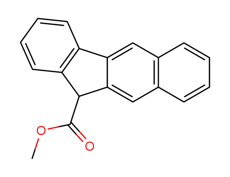 Molecular Structure of 88746-49-0 (11H-Benzo[b]fluorene-11-carboxylic acid, methyl ester)