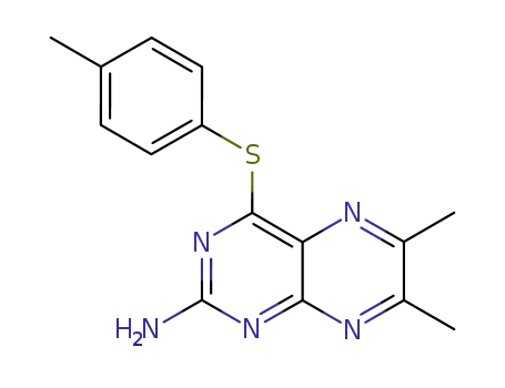 6,7-dimethyl-4-[(4-methylphenyl)sulfanyl]-2-pteridinamine