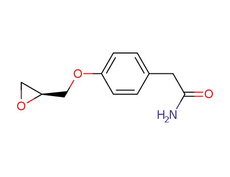 Molecular Structure of 56715-12-9 (4-[(2S)-2-OxiranylMethoxy]benzeneacetaMide)