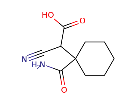 (1-carbamoyl-cyclohexyl)-cyano-acetic acid