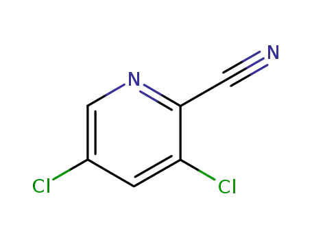 Molecular Structure of 85331-33-5 (3,5-Dichloro-2-cyanopyridine)