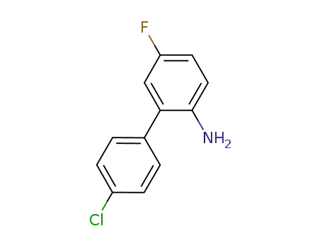 Molecular Structure of 188731-34-2 (4'-Chloro-5-fluoro-1,1'-biphenyl-2-amine)