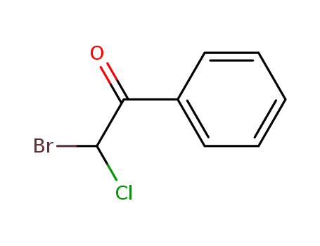 Molecular Structure of 41036-93-5 (Ethanone, 2-bromo-2-chloro-1-phenyl-)