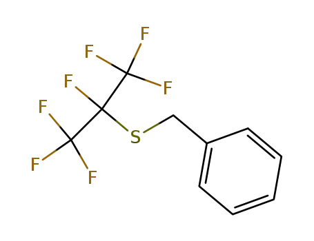 Molecular Structure of 68409-03-0 (benzyl perfluoroisopropyl sulfide)