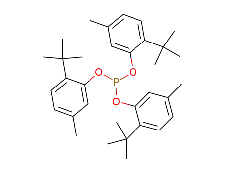 Molecular Structure of 13468-92-3 (tris(6-tert-butyl-m-tolyl) phosphite)