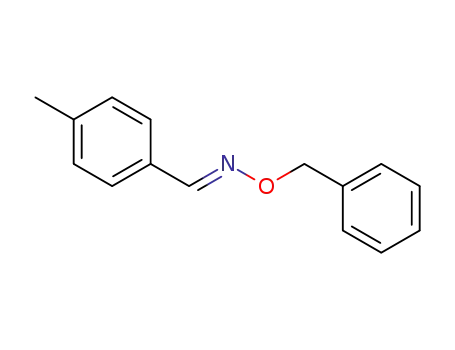 Benzaldehyde, 4-methyl-, O-(phenylmethyl)oxime