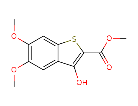 Methyl 3-hydroxy-5,6-dimethoxybenzo(b)thiophene-3-carboxylate