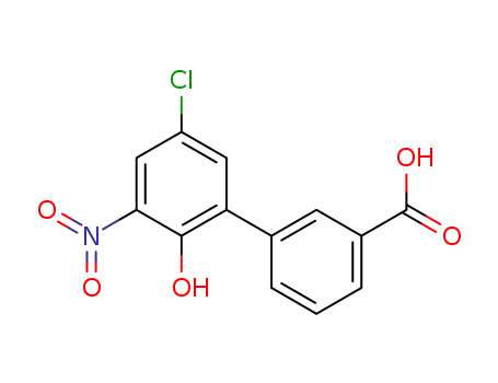 5-Chloro-2-hydroxy-3-nitro-(1,1-biphenyl)-3-carboxylic acid Cas no.376592-58-4 98%