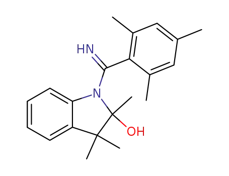 Molecular Structure of 132334-04-4 (1-(α-imino-2',4',6'-trimethylbenzyl)-2-hydroxy-2,3,3-trimethyl-indoline)