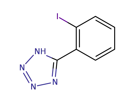 Molecular Structure of 73096-40-9 (5-(2-Iodophenyl)-1H-tetrazole)