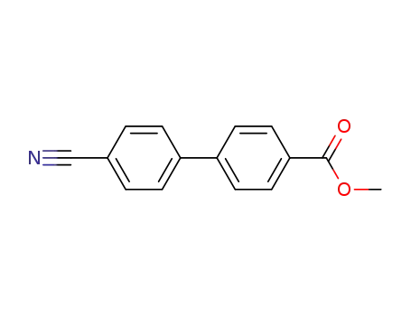 Molecular Structure of 89900-95-8 (METHYL 4'-CYANO[1,1'-BIPHENYL]-4-CARBOXYLATE)