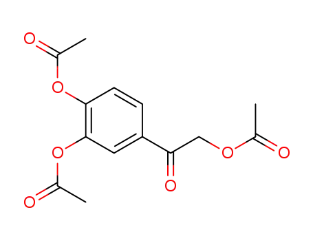 Molecular Structure of 42529-03-3 (4-(2-Acetoxyacetyl)-1,2-phenylene diacetate)