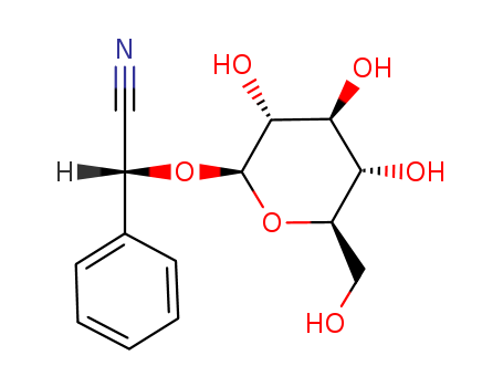 Benzeneacetonitrile, a-(b-D-glucopyranosyloxy)-, (aR)-