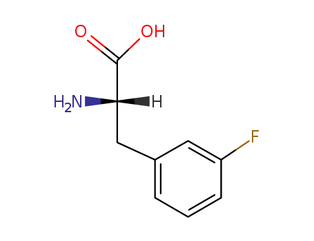Molecular Structure of 19883-77-3 (3-FLUORO-L-PHENYLALANINE)