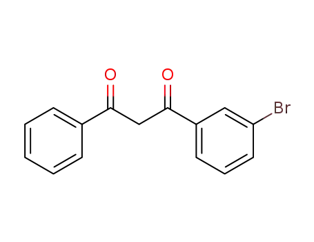 Molecular Structure of 25856-02-4 (1,3-Propanedione, 1-(3-bromophenyl)-3-phenyl-)