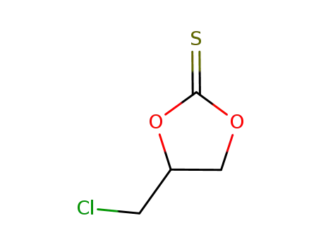 Molecular Structure of 89602-82-4 (1,3-Dioxolane-2-thione,  4-(chloromethyl)-)