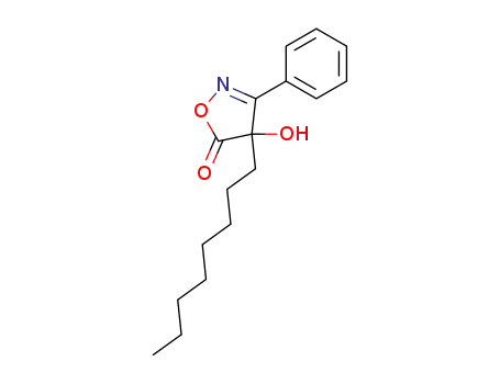 Molecular Structure of 80503-58-8 (4-hydroxy-4-octyl-3-phenylisoxazoline-5-one)