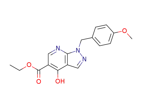 ethyl 4-hydroxy-1-(4-Methoxybenzyl)-1H-
pyrazolo[3,4-b]pyridine-5-carboxylate