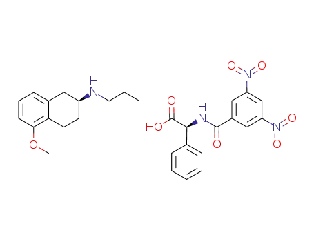 (S)-(-)-2-(N-propylamino)-5-methoxytetraline (+)-N-(3,5-dinitrobenzoyl)-α-phenylglycine salt