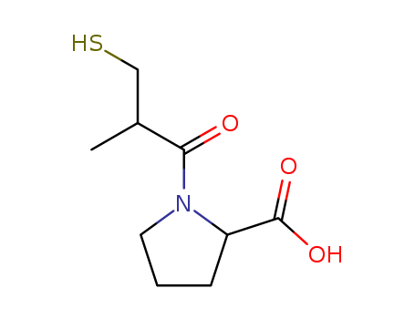 D-Proline, 1-[(2R)-3-mercapto-2-methyl-1-oxopropyl]-