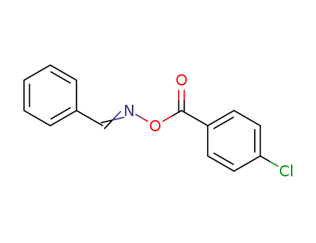 Molecular Structure of 63561-63-7 (Benzaldehyde, O-(4-chlorobenzoyl)oxime, (E)-)