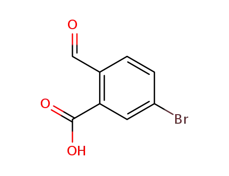 Molecular Structure of 4785-52-8 (Benzoic acid, 5-bromo-2-formyl-)