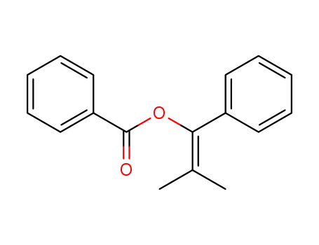 Molecular Structure of 120166-56-5 (Benzenemethanol, a-(1-methylethylidene)-, benzoate)