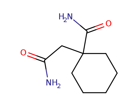 Molecular Structure of 861315-79-9 ((1-carbamoyl-cyclohexyl)-acetic acid amide)