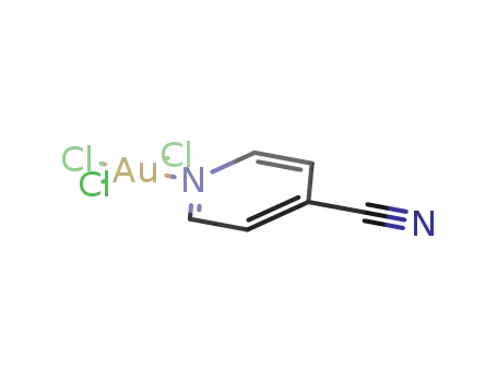 Molecular Structure of 14038-56-3 (trichloro(4-cyanopyridine)gold(III))